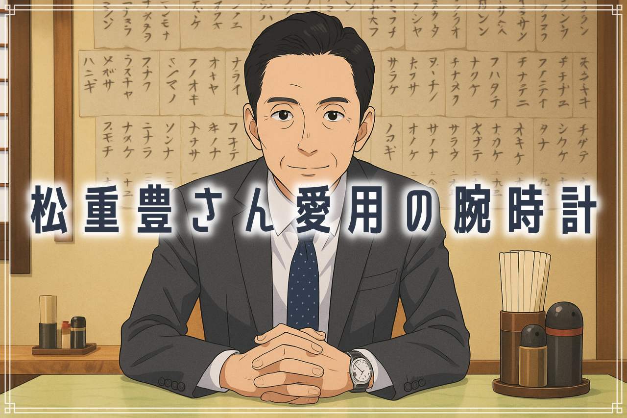 松重豊さん愛用の腕時計まとめ【一覧表つき】